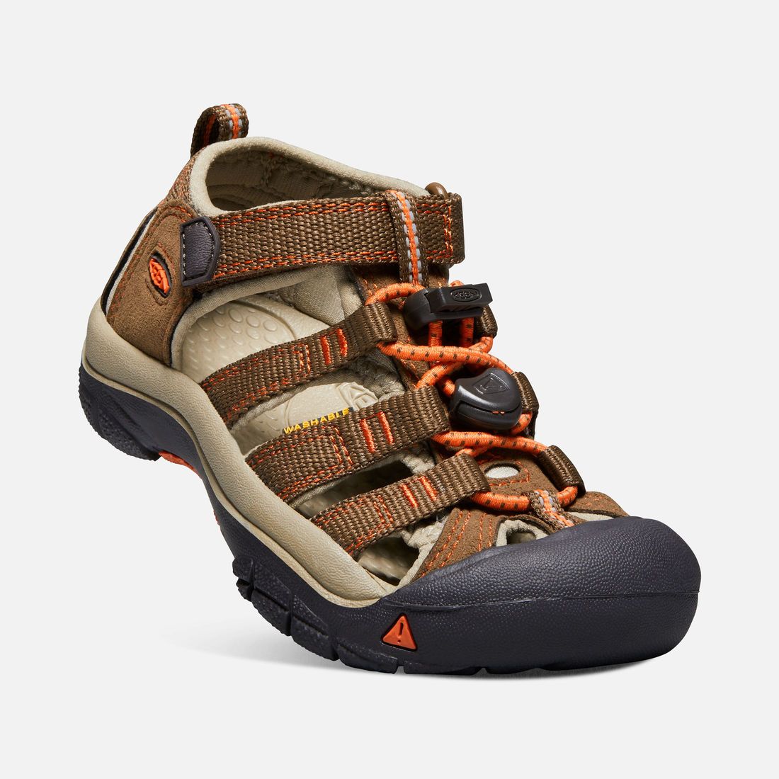 Tazz-Sport - KEEN Newport H2 Junior Dark Earth / Spicy Orange ORANGE Dětský sandál