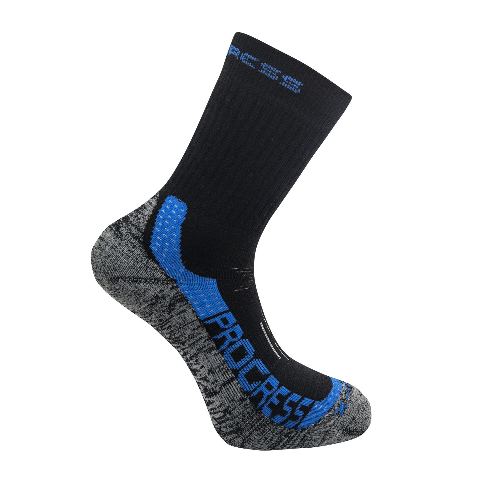 Tazz-Sport - Progress X-TREME černá/modrá zimní turistické ponožky s Merinem